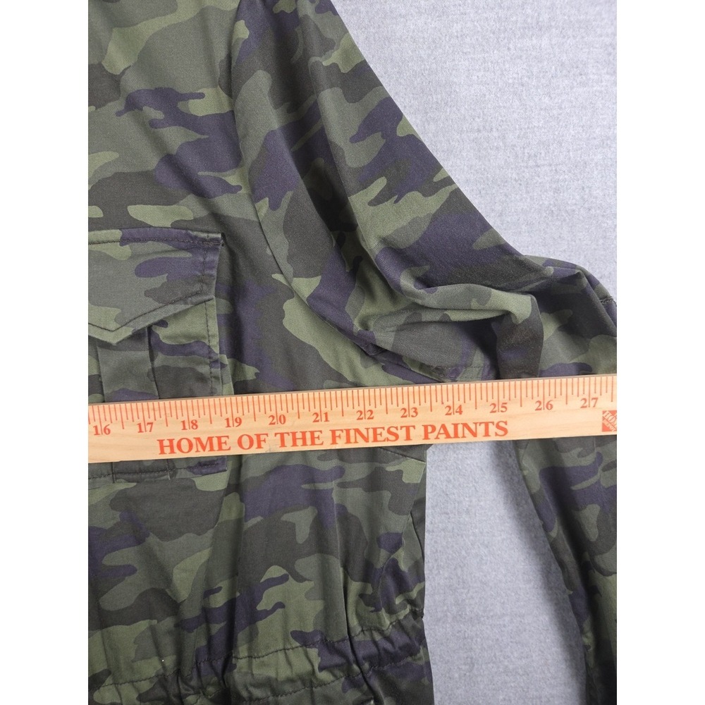 Lane Bryant Field Utility Green Blue Camo Jacket Womens 16 Fitted Grunge NEW - Picture 4 of 13